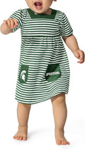 NCAA Baby Girls Striped Dress with Pockets for Comfortable Style