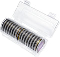 LuluCircle Poker Guard 16-Piece Set - Weighted Gilded Card Protectors