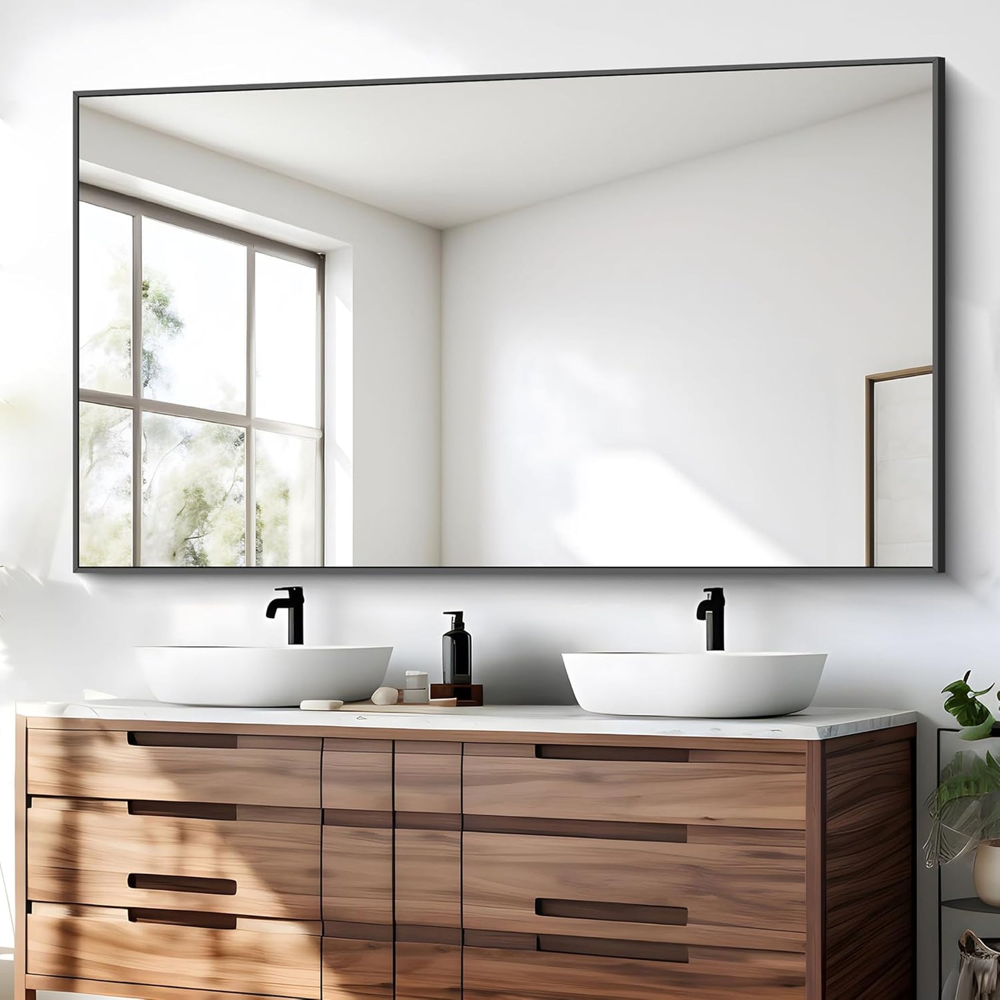 BONEWEI 30x55 inch Bathroom Mirror for Elegant Home Decor