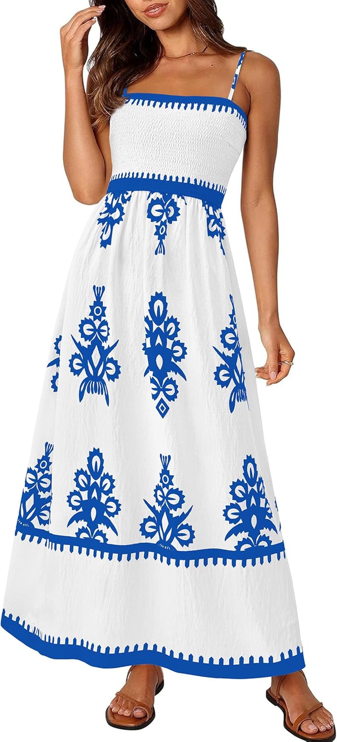 PRETTYGARDEN Summer Dress for Women 2025 Floral Sundress