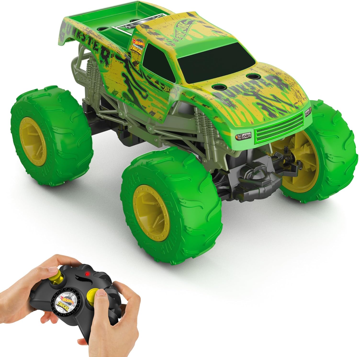 Mattel Hot Wheels RC Gunkster: Glows & Conquers Terrain!