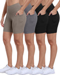 Biker Shorts Women with Pockets - High Waisted 3/5/8in Options Women's