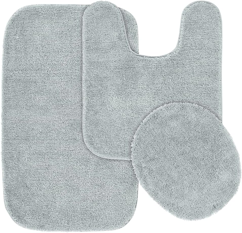 Garland Rug Traditional Nylon Washable 3 Piece Bath Set for Comfort