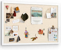 Miratino Large Bulletin Board 30x20 in Linen Cork Board - Clean Wall