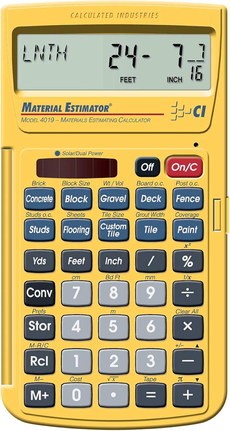 Calculated Industries 4019 Material Estimator for DIY Projects