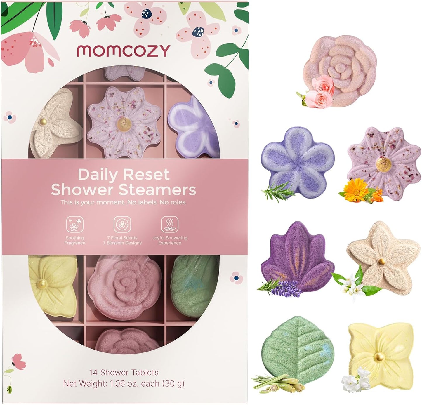 Momcozy Shower Steamers 14 Pack for Home Spa Relaxation