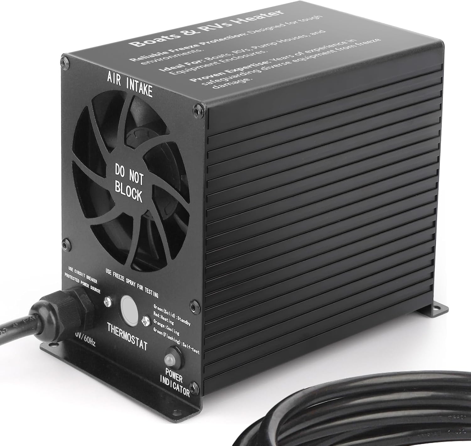 Self-Regulated Boat Heater | Freeze Protection | 400W