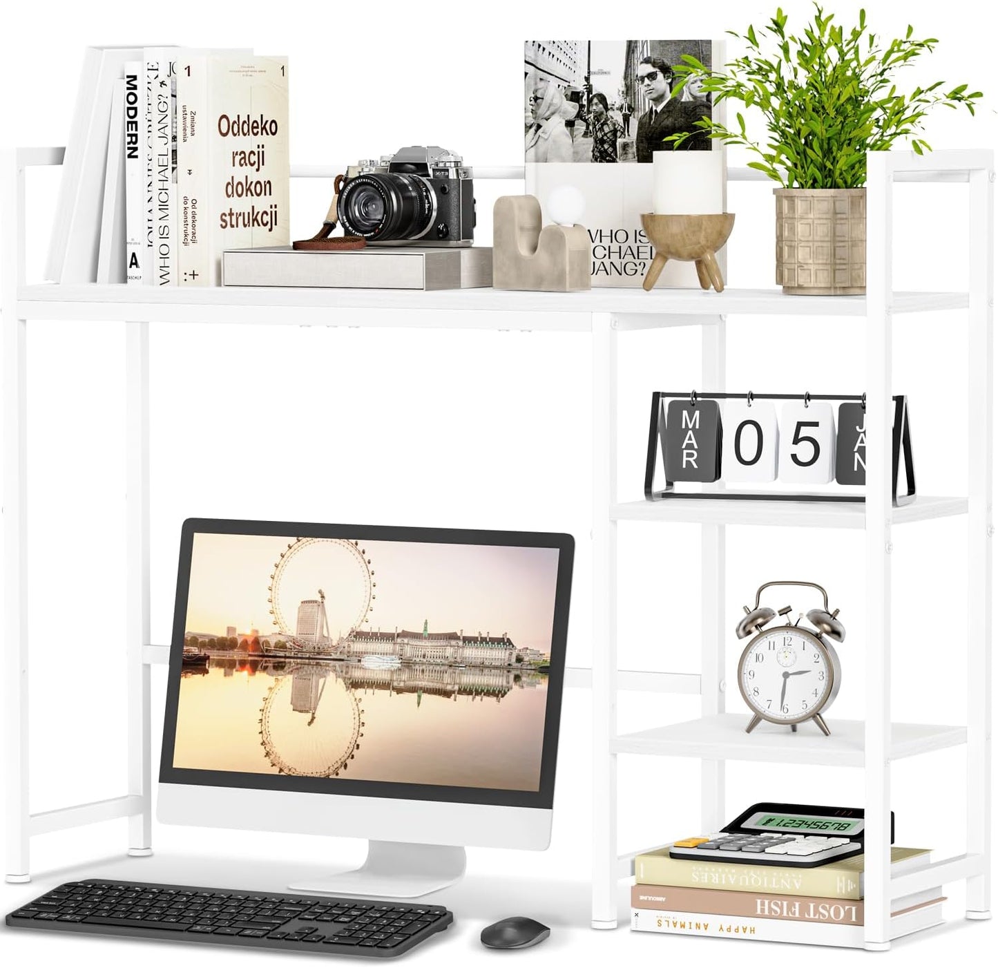 Snughome Desk Shelf - 38.6in Desktop Organizer for Home Office