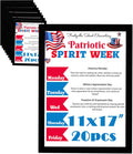 Magnetic Sign Holder 11x17 Frame 20 Pack - Easy Metal Poster Display