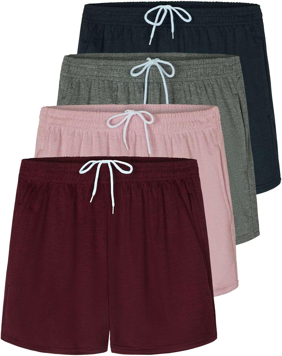 Real Essentials Womens Active Athletic Performance Mesh Shorts