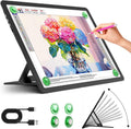 Zocelight Rechargeable A4 Light Pad with Built-in Stand - Bright