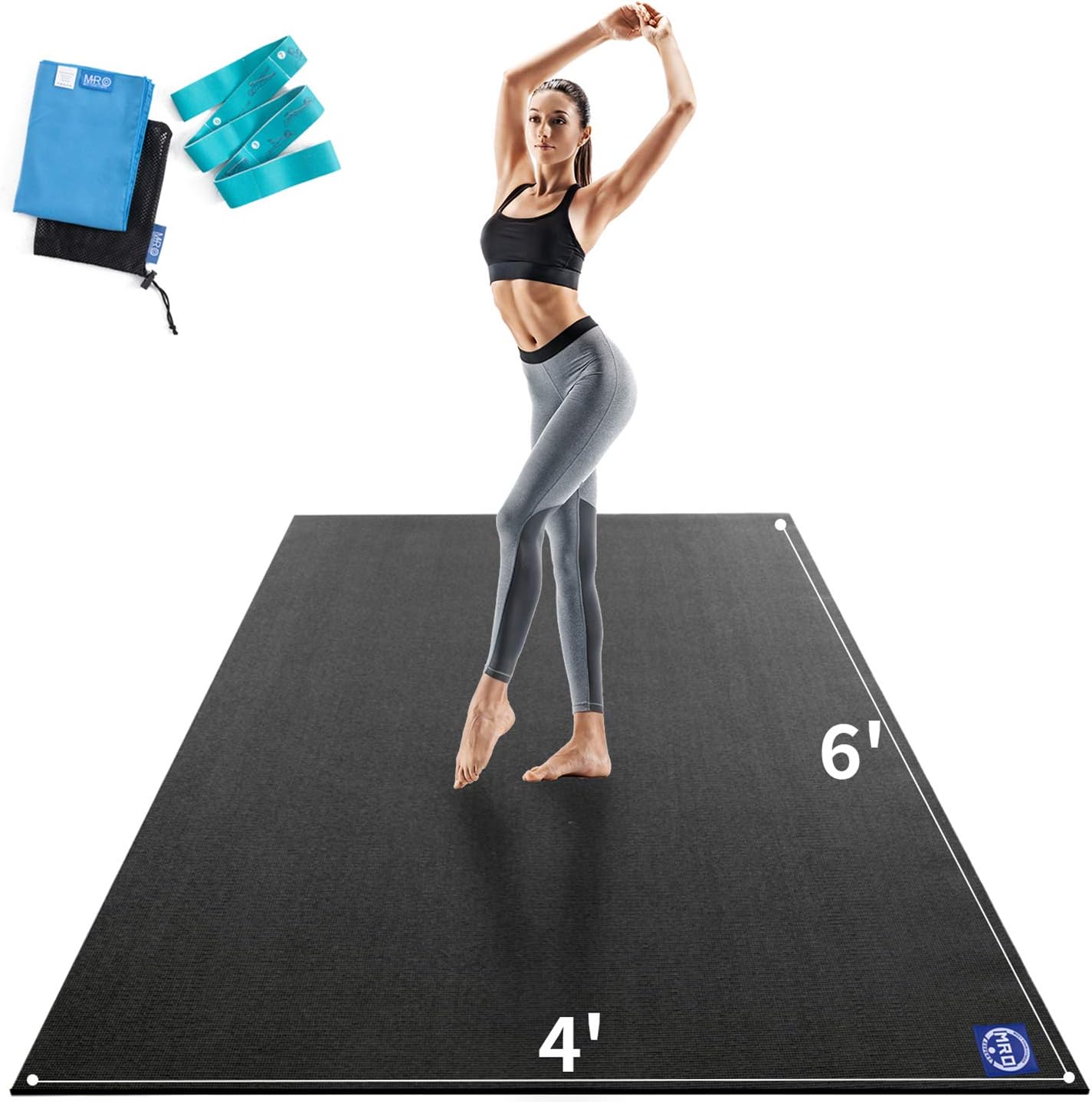 MRO Extra Large Yoga Mat for Home Gym Workout and Fitness