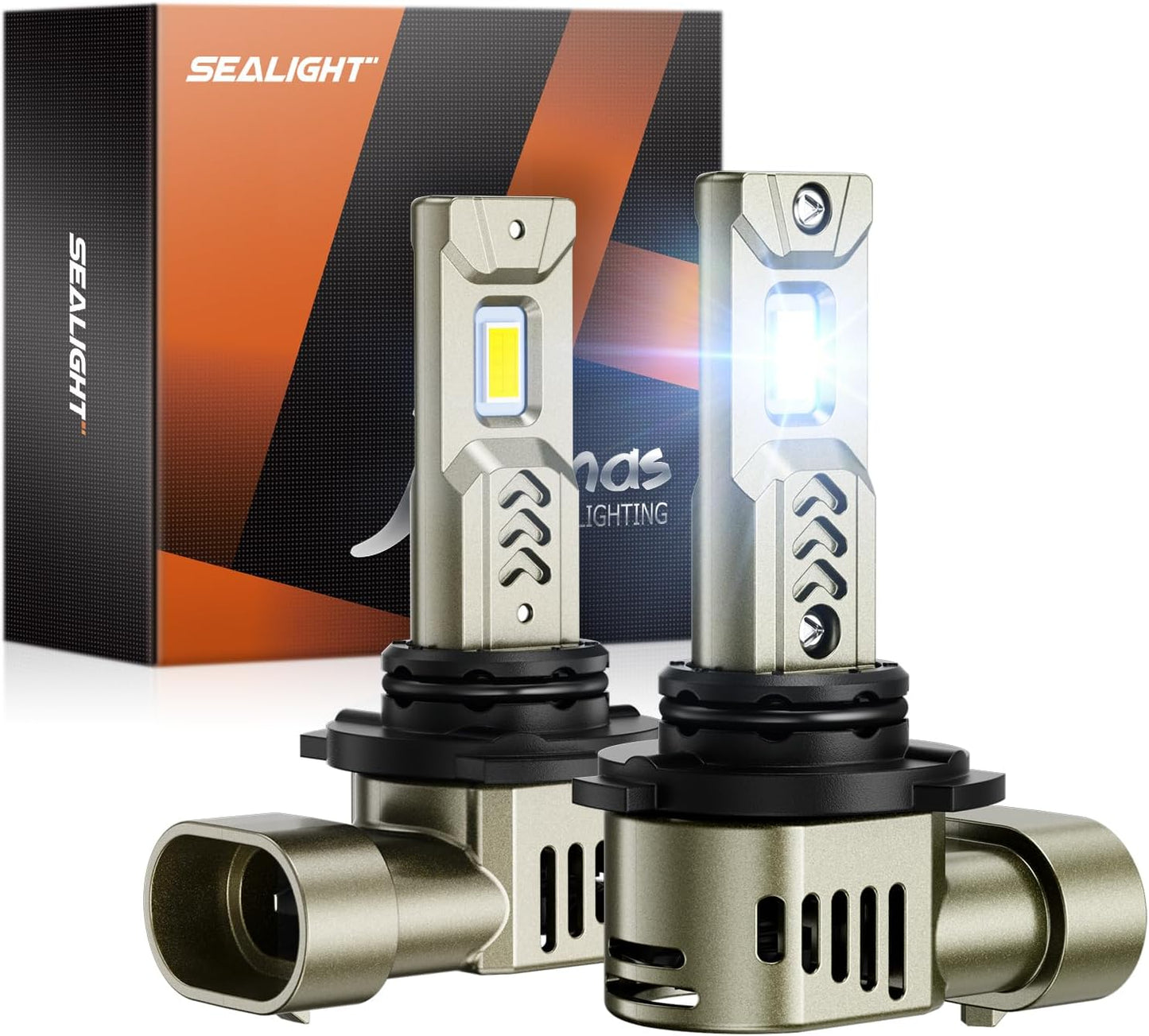 SEALIGHT 9006 Bulbs: 10X 45,000LM Ultra Brightness for Safety