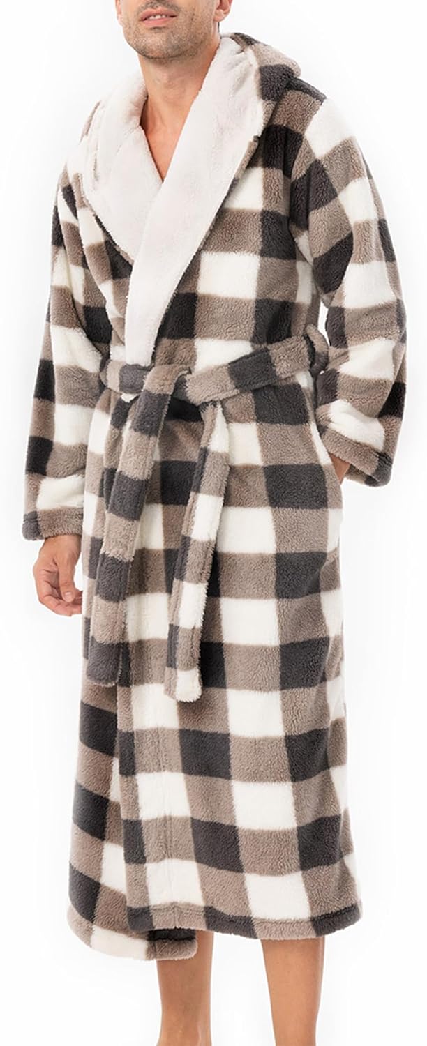Men's Soft Fleece Plush Robe for Ultimate Comfort and Warmth