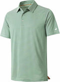 Mens Golf Shirt Moisture Wicking Dry Fit Performance Sport Short