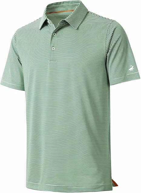 Mens Golf Shirt Moisture Wicking Dry Fit Performance Sport Polo