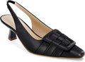 Womens Sling Back Kitten Heels - Comfortable Pointed Slingback Pumps