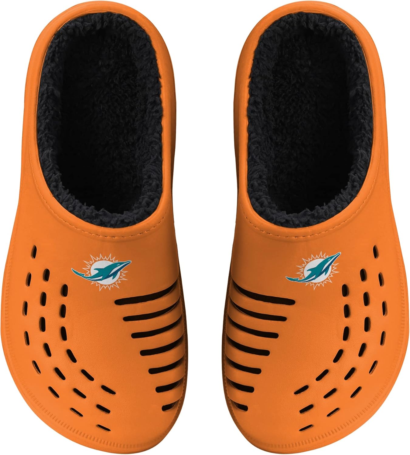 FOCO Men's NFL Sherpa Lined Big Logo Clog for Ultimate Comfort