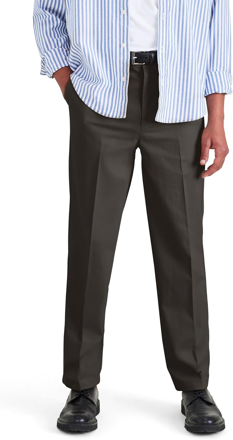 DOCKERS Mens Relaxed Fit Signature Iron Free Khaki Pants Review