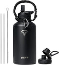 Half Gallon Insulated Water Bottle for Gym Sports and Outdoors