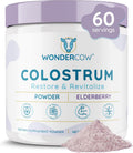WONDERCOW Colostrum Supplement Powder with Elderberry - Immune & Gut