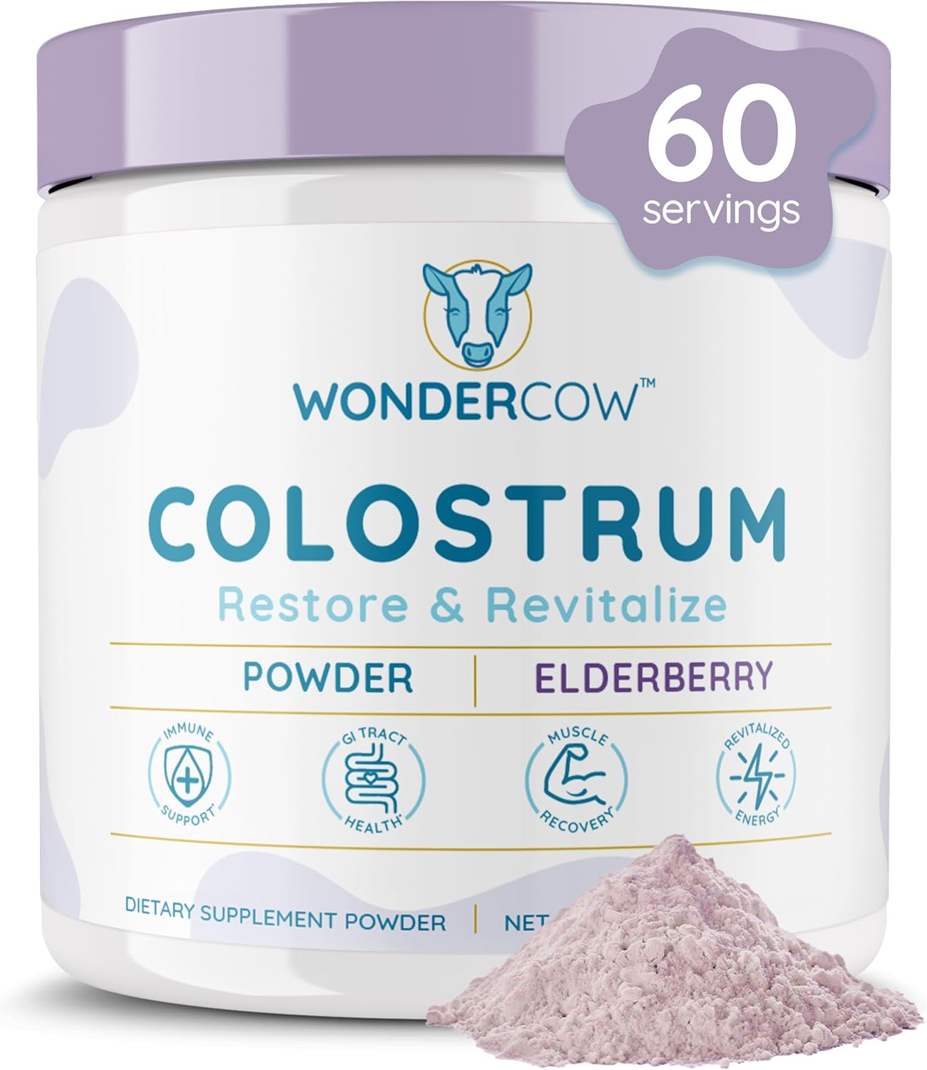 WONDERCOW Colostrum Supplement Powder for Gut Health & Wellness