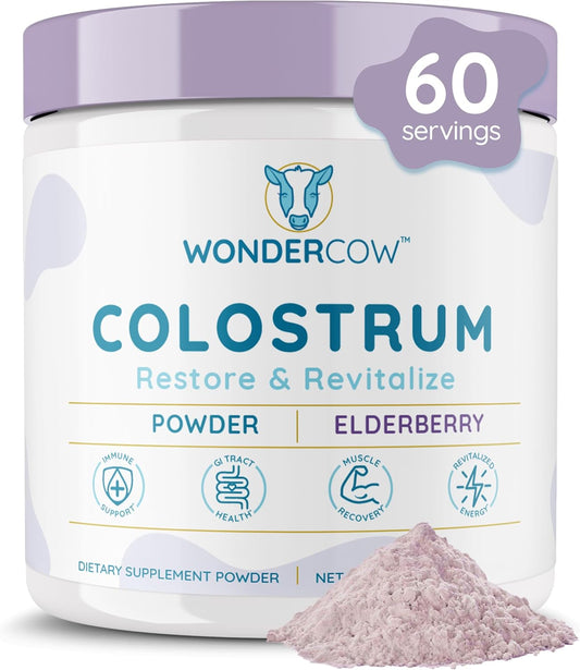 WONDERCOW Colostrum Supplement Powder for Gut Health & Wellness