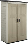 Rubbermaid Vertical Resin Outdoor Storage Shed With Floor - Compact