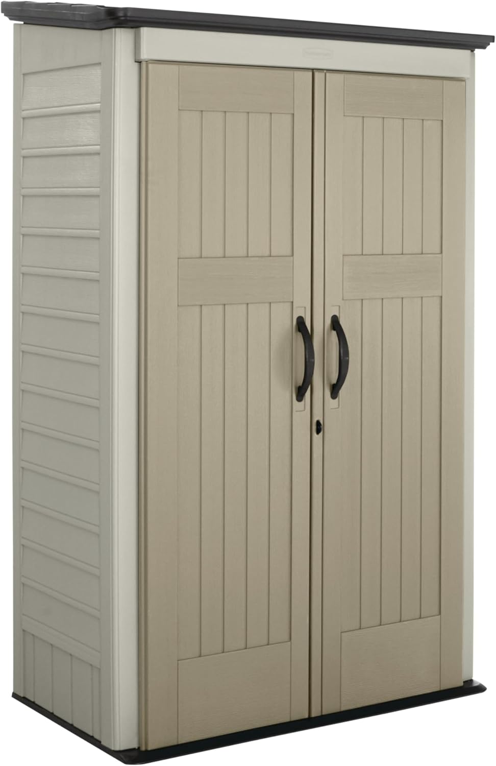 Rubbermaid Vertical Resin Outdoor Storage Shed for Yard Tools