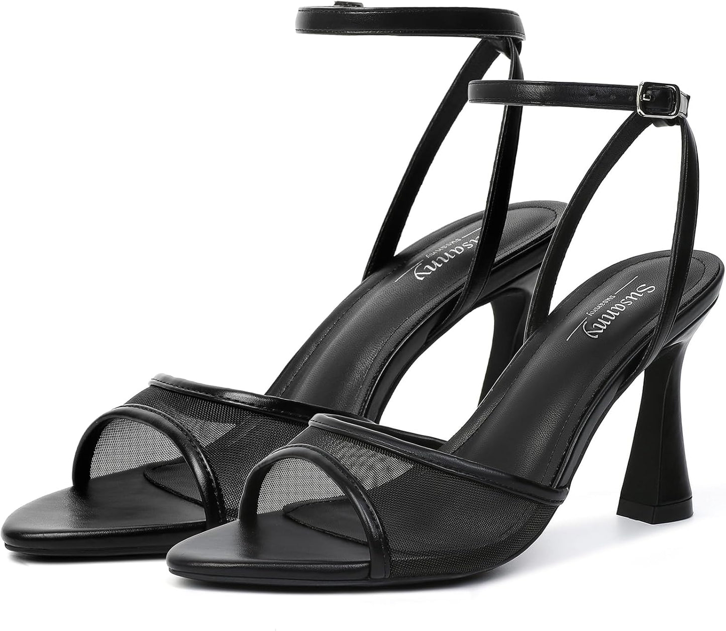 Susanny High Heels for Women: Stylish Open Toe Chunky Block Heels