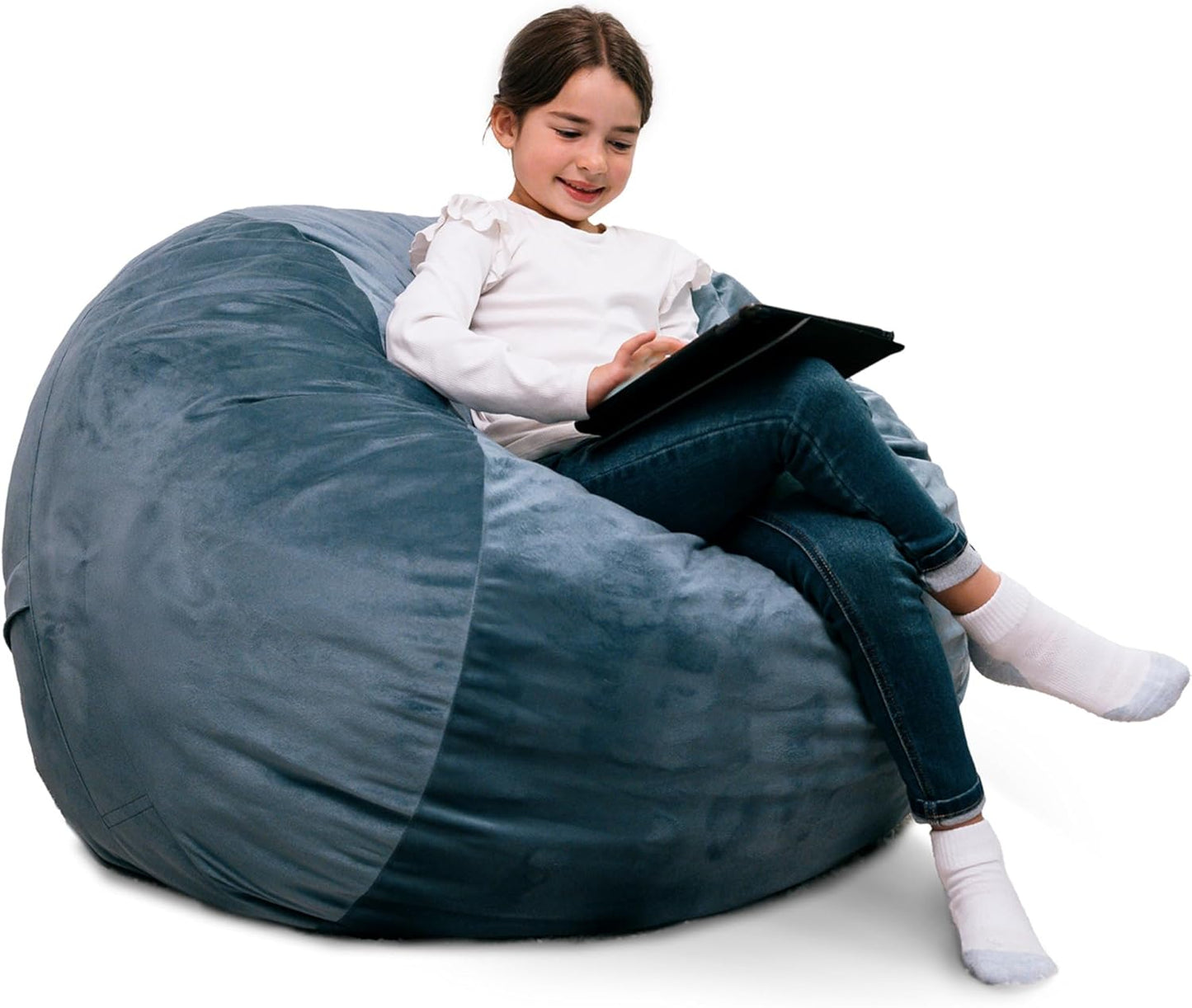 Big Joe Fuf 3.5Ft Foam Bean Bag Chair for Kids and Teens