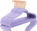 MIZGI Premium Velvet Hangers 50 Pack - Space Saving Heavy Duty