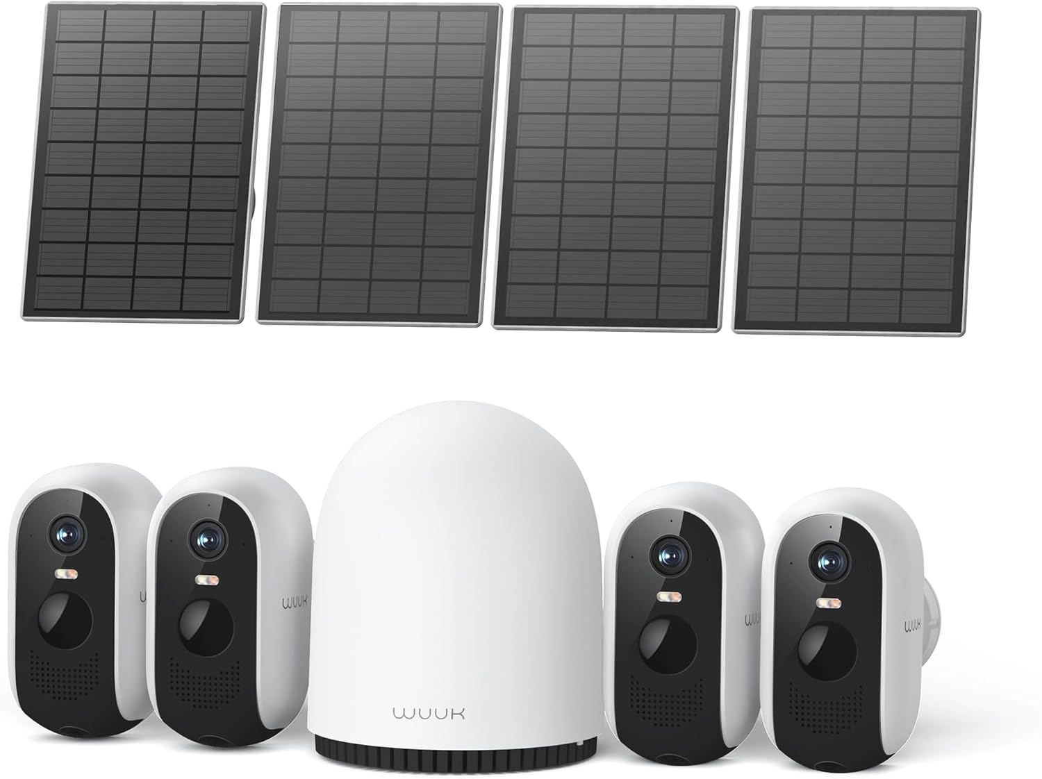 WUUK Solar Security Cameras: Color Night Vision, Forever Power