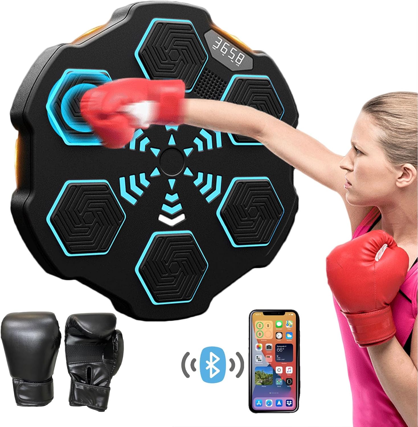Smart Bluetooth Music Boxing Trainer Set