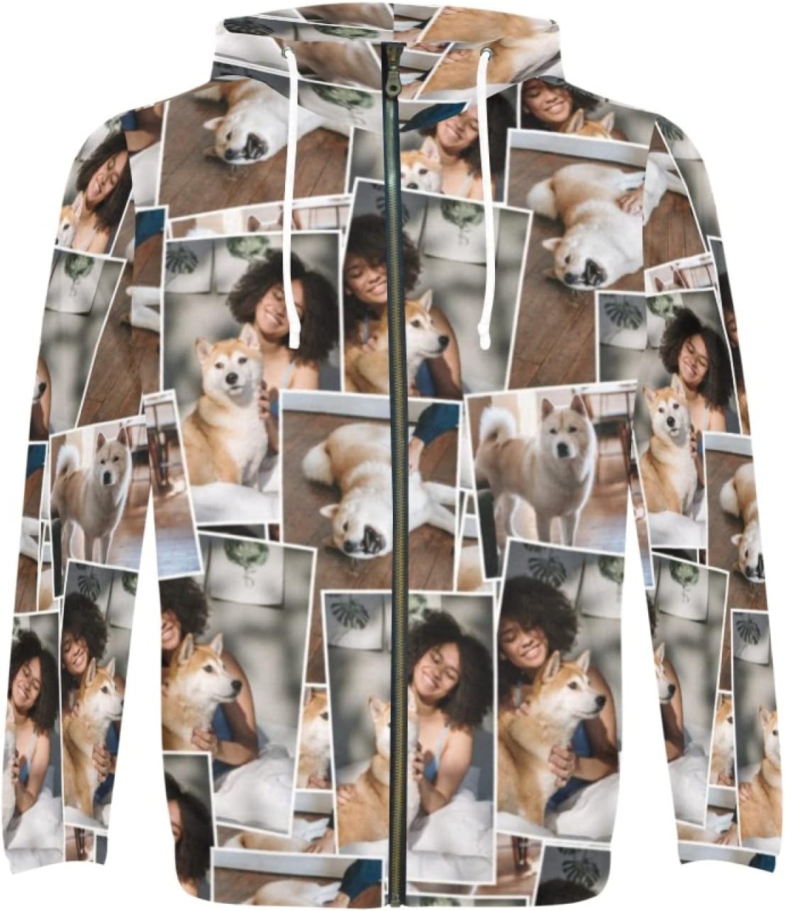 Custom All-Over Print Zip Hoodie - Ussunarts