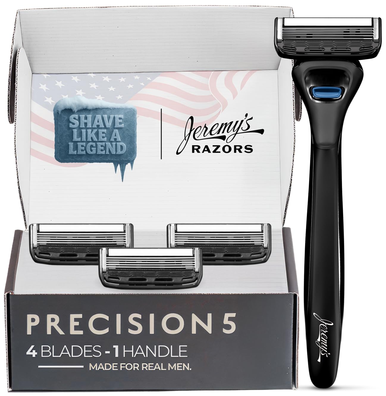 Precision 5 Blade Razor for Men - Ultimate Shaving Kit