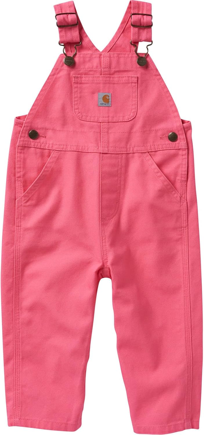 Carhartt Kid's CM9712 Loose Fit Canvas Bib Overall for Girls