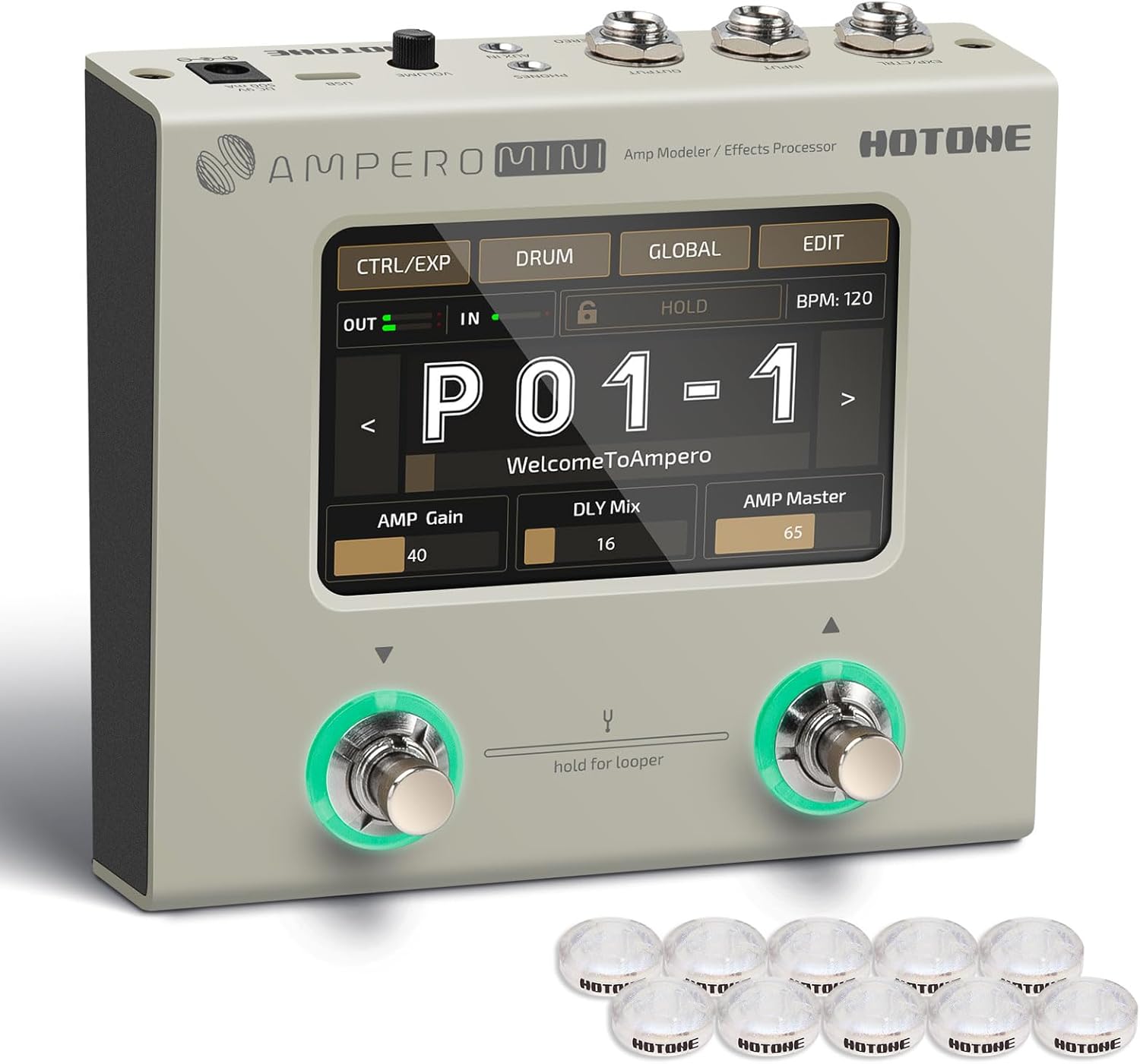 HOTONE Ampero Mini MP-50 Multi Effects Processor for Guitar