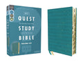 NIV Quest Study Bible Personal Size Leathersoft Teal - Q&A Study Bible