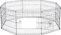 Dog Exercise Pen Playpen for Small Dogs - Foldable 8-Panel 30 sq ft