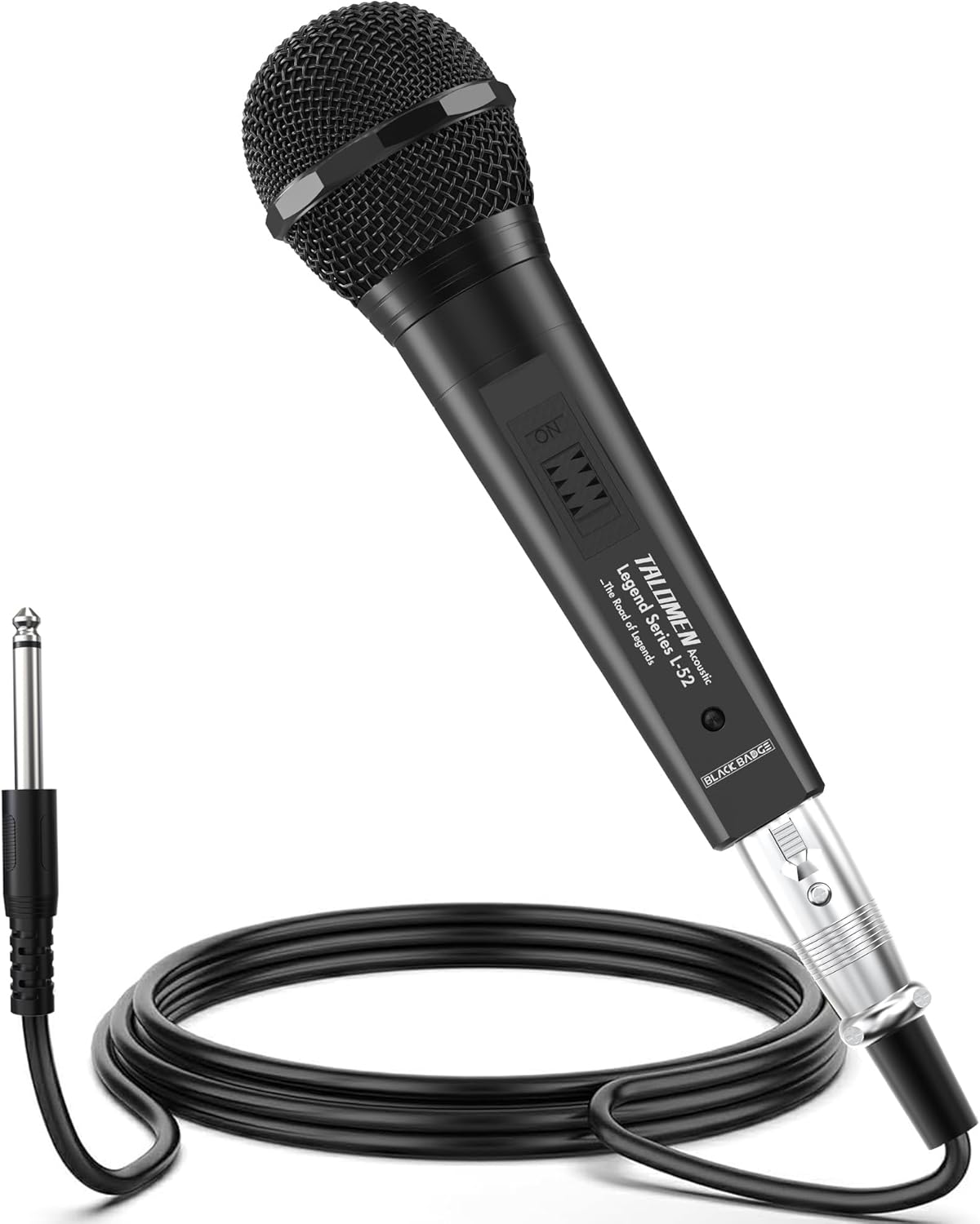 Wired Microphone for Singing with ON/Off Switch and Cables