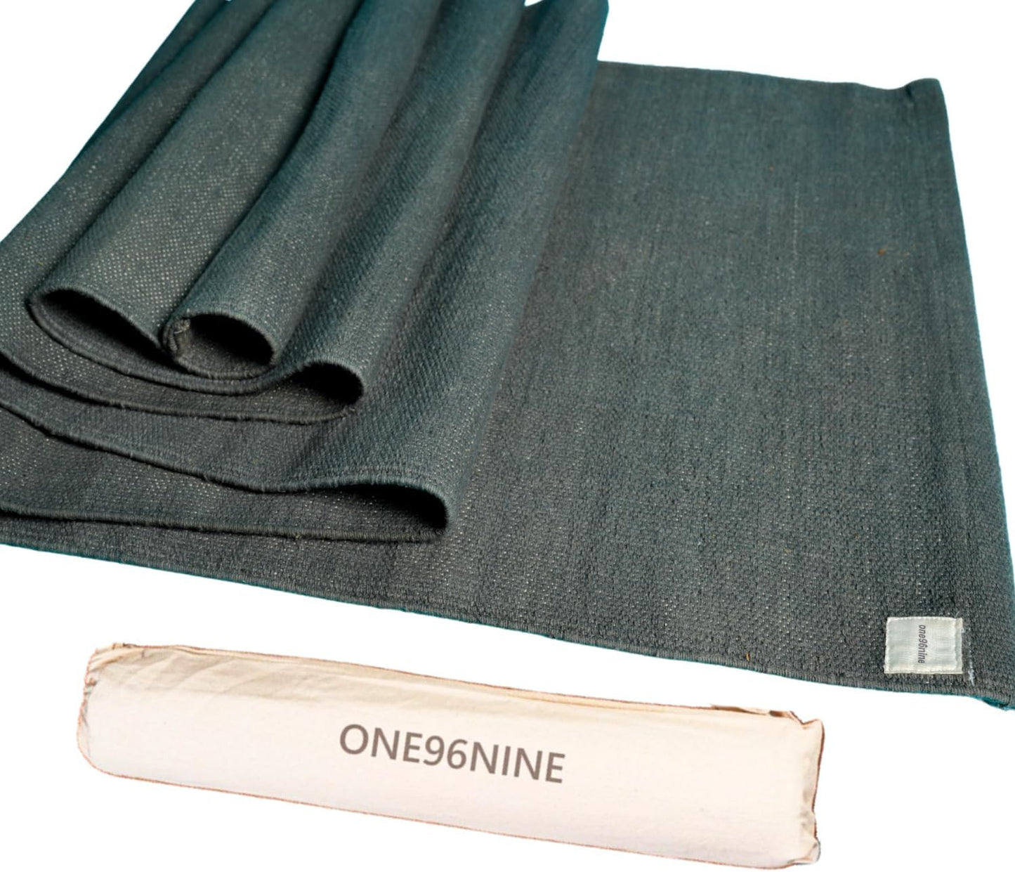 Handwoven Cotton Yoga Mat Set - Eco-Friendly & Non-Slip