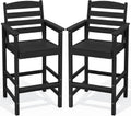 Tall Adirondack Bar Chairs Set of 2 - Oversize Balcony Barstools