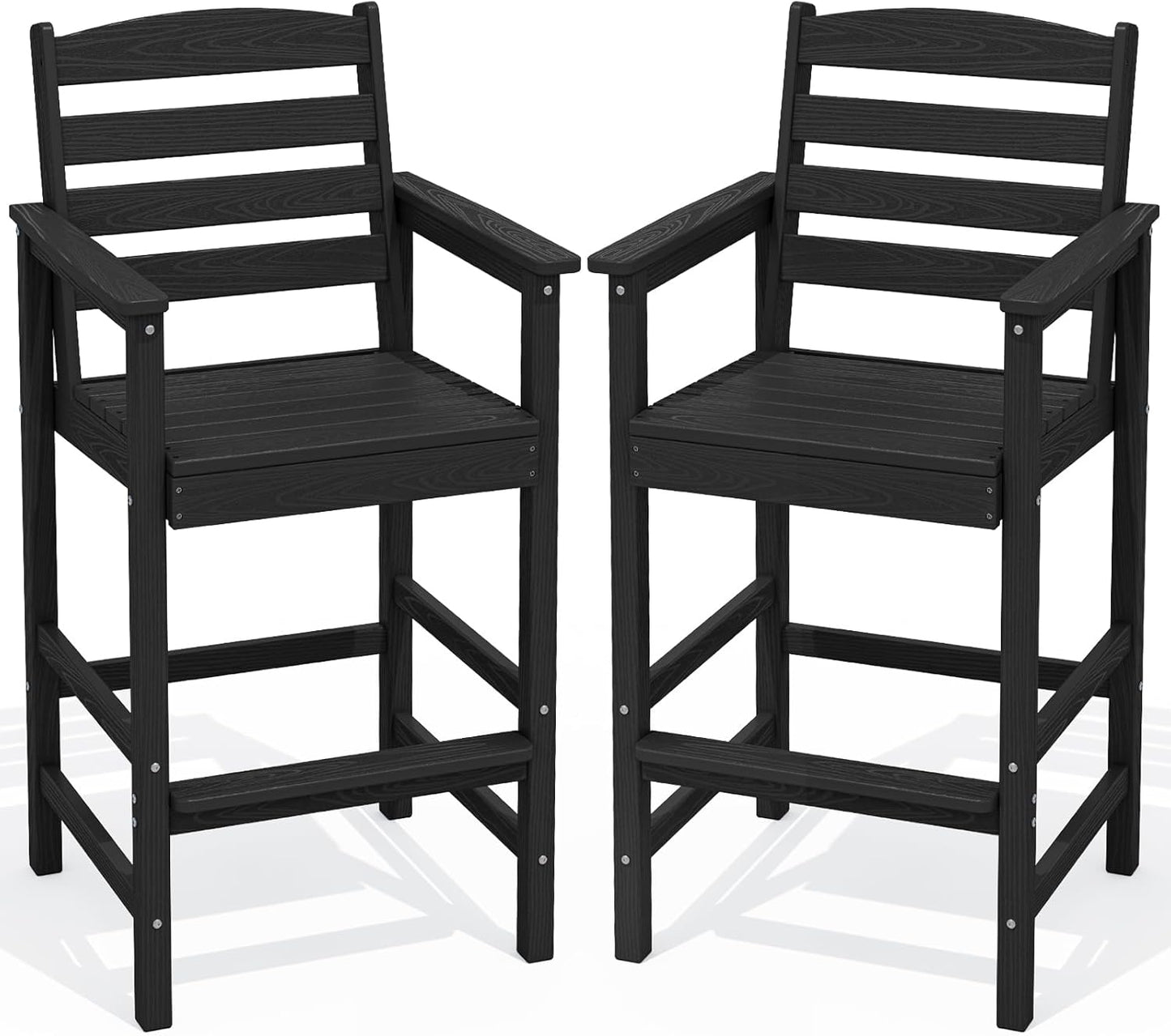 Oversize Adirondack Bar Chairs Set of 2 for Outdoor Relaxation