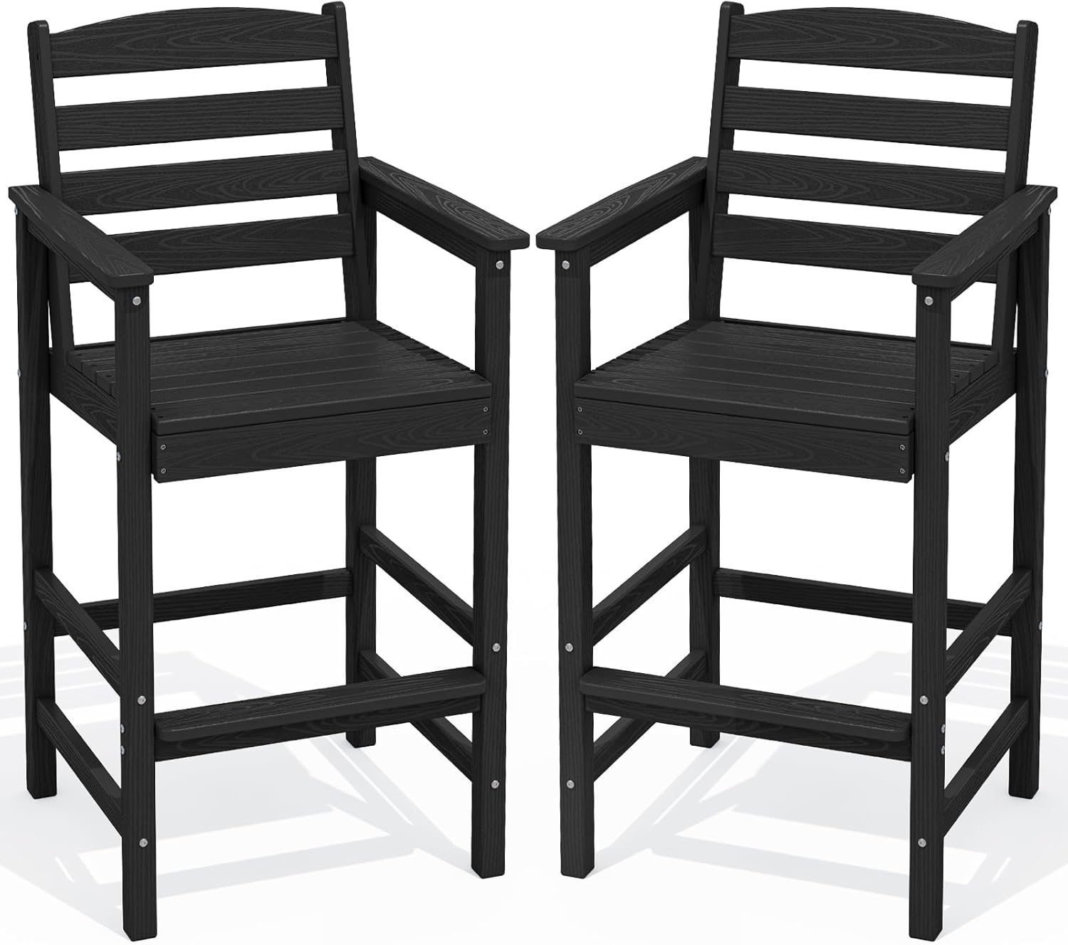 Oversize Adirondack Bar Chairs Set of 2 for Outdoor Relaxation