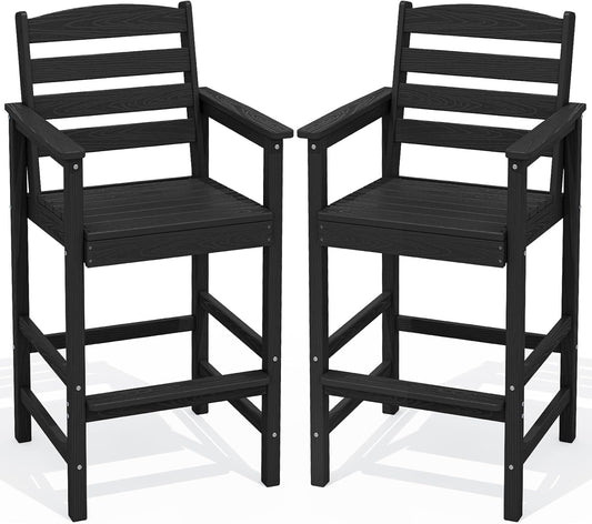 Oversize Adirondack Bar Chairs Set of 2 for Outdoor Relaxation