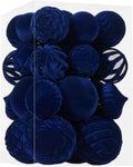30pcs Velvet Christmas Ball Ornaments for Festive Decor
