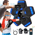 Music Boxing Machine with Gloves - Wall Mounted LED Bluetooth Trainer