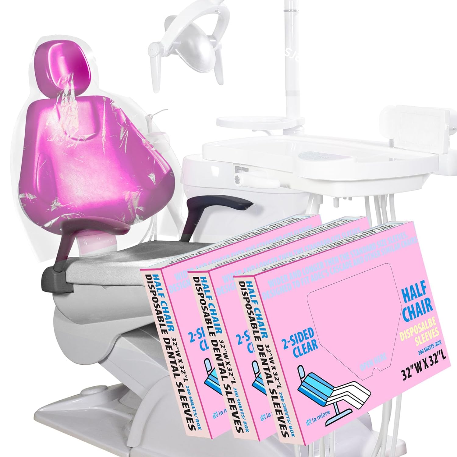 LA MIERE Disposable Dental Chair Sleeve Covers for Protection