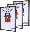 3 Packs Jersey Wooden Frame Display Case for Sports Memorabilia